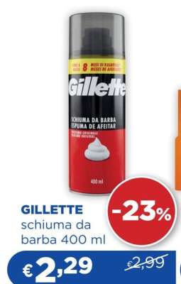 GILLETTE schiuma da barba 400 ml