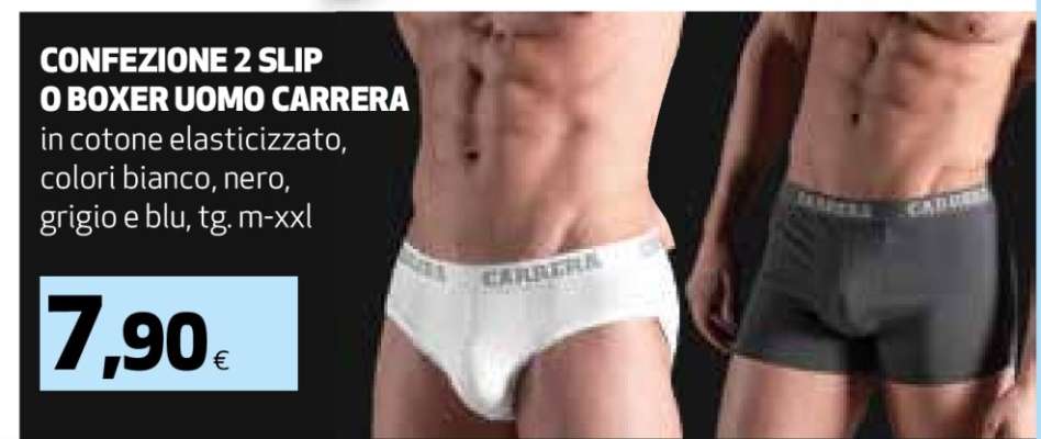 CONFEZIONE 2 SLIP O BOXER UOMO CARRERA