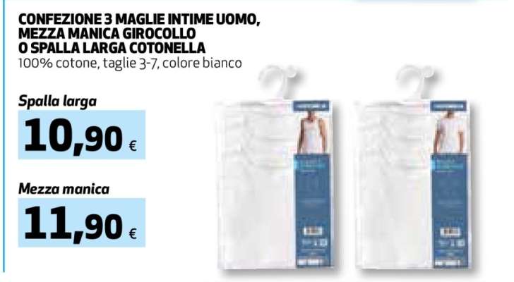CONFEZIONE 3 MAGLIE INTIME UOMO