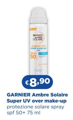 GARNIER Ambre Solaire Super UV over make-up