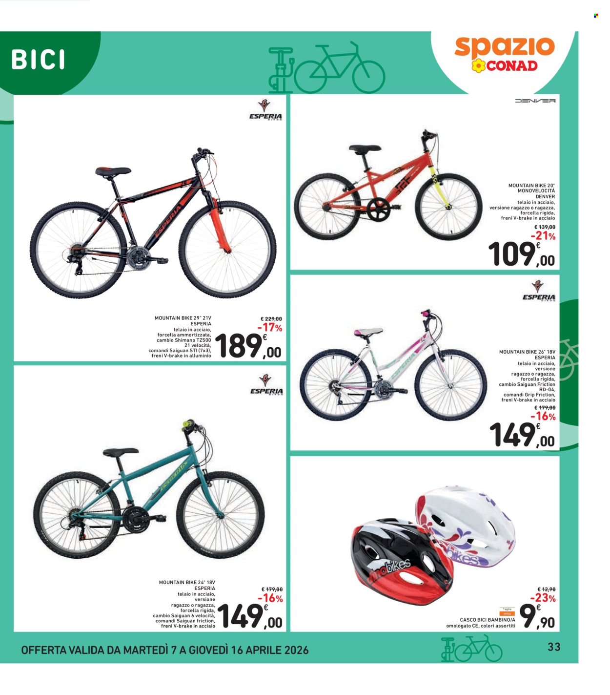 Volantino Spazio Conad - 7/4/2026 - 16/4/2026. Pagina 33