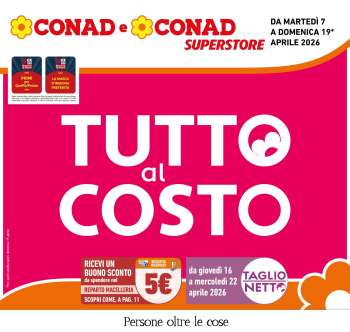 Volantino Conad Superstore - 7/4/2026 - 19/4/2026.