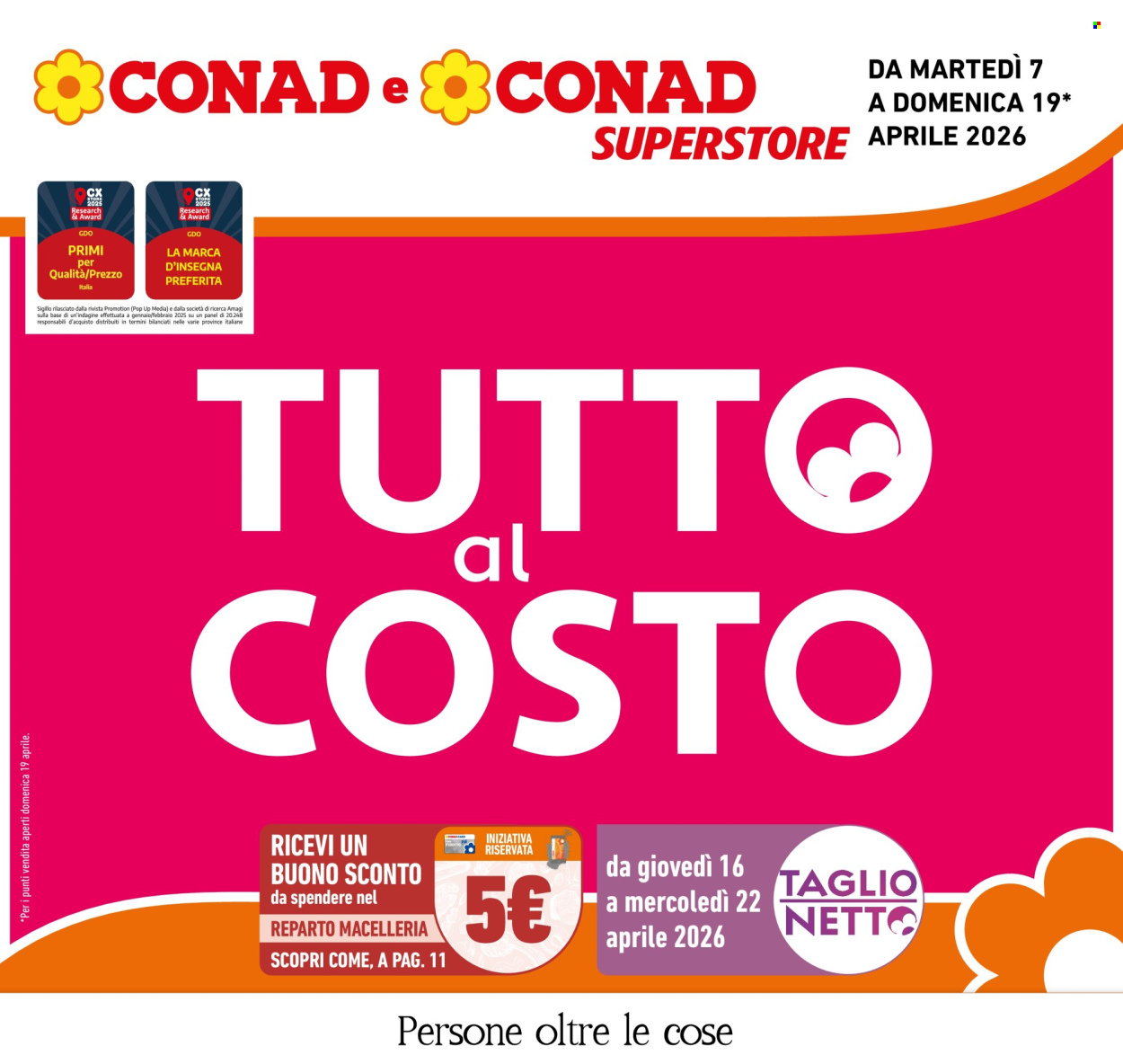 Volantino Conad Superstore - 7/4/2026 - 19/4/2026. Pagina 1