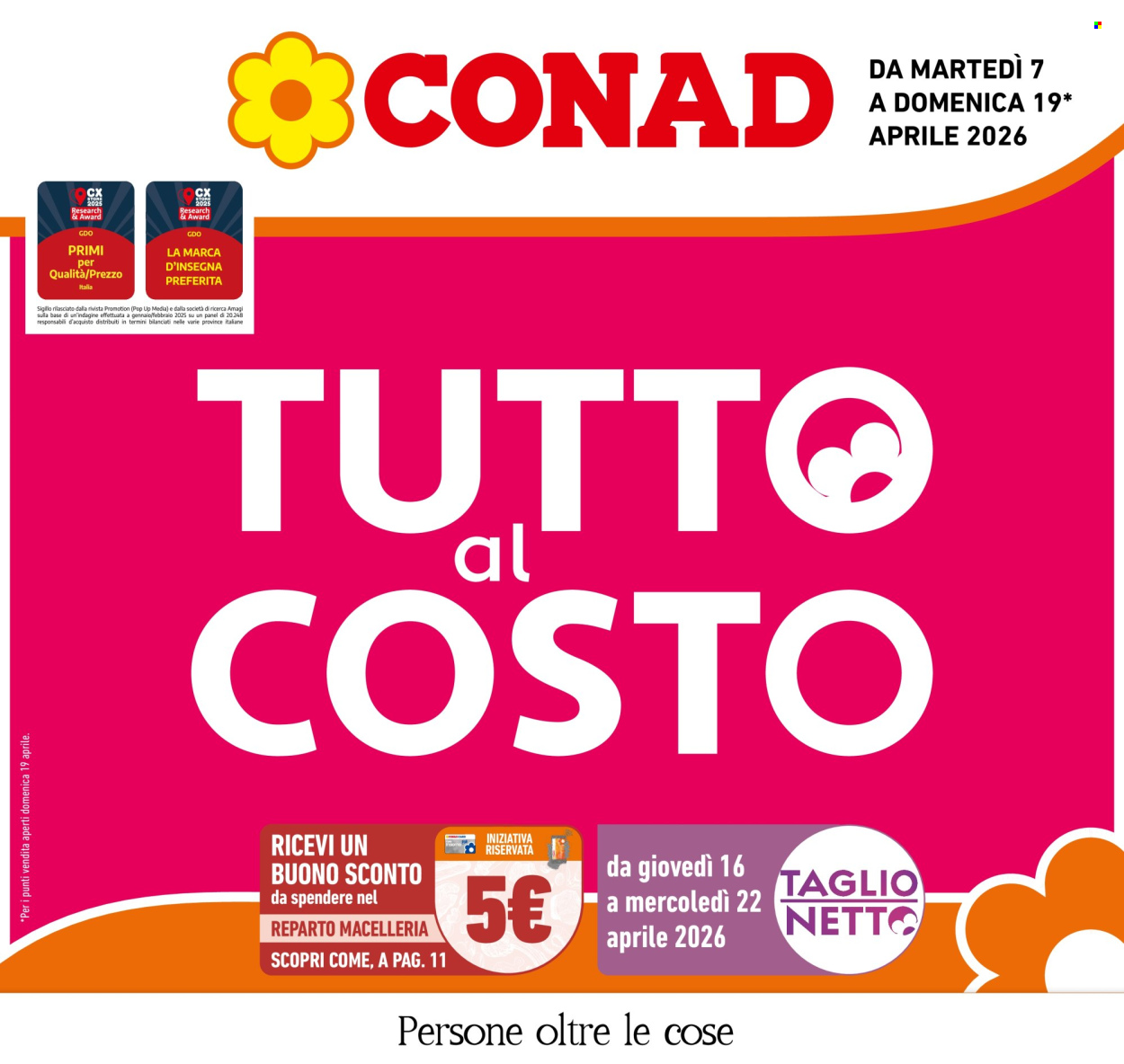 Volantino Conad - 7/4/2026 - 19/4/2026. Pagina 1