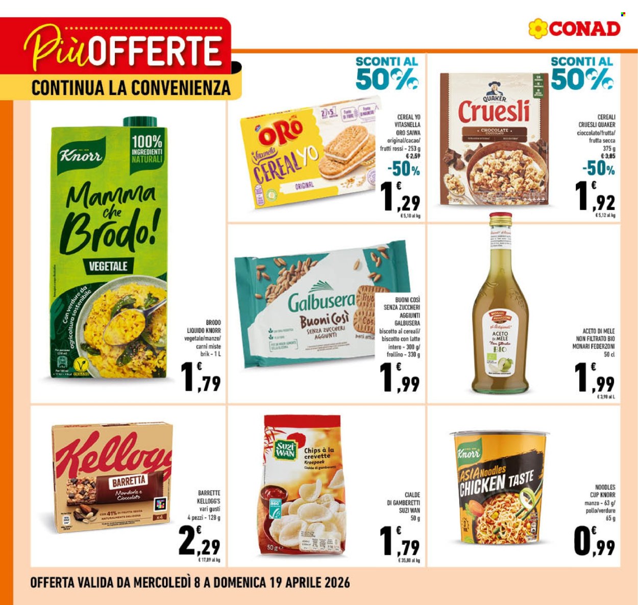 Volantino Conad - 8/4/2026 - 19/4/2026. Pagina 1