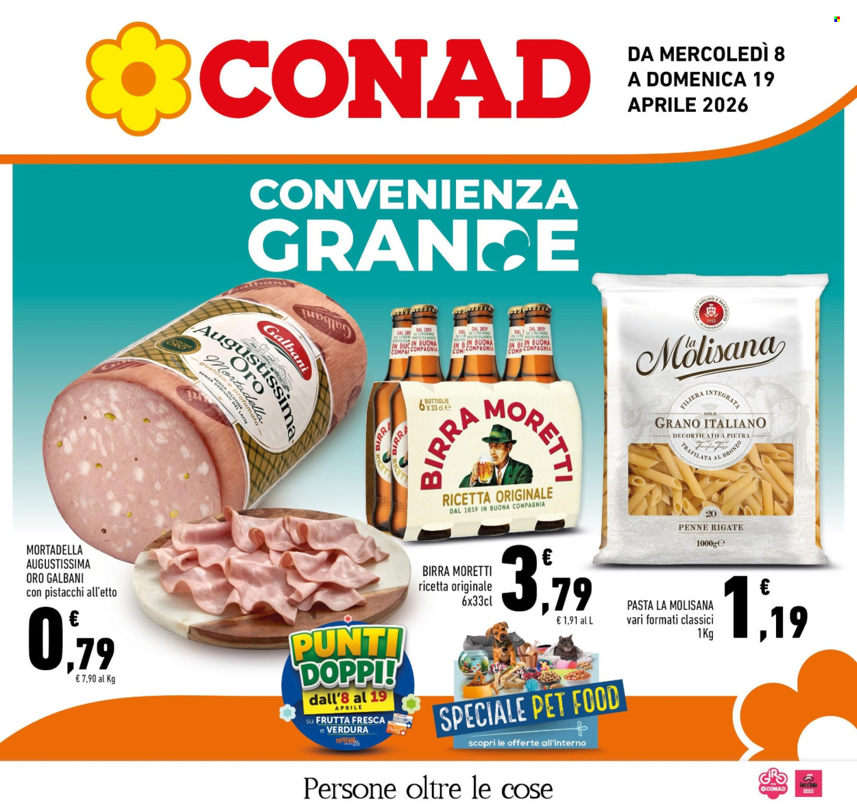 Volantino Conad - 8/4/2026 - 19/4/2026. Pagina 1