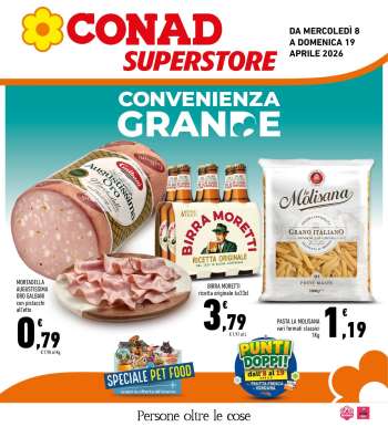 Volantino Conad Superstore - 8/4/2026 - 19/4/2026.