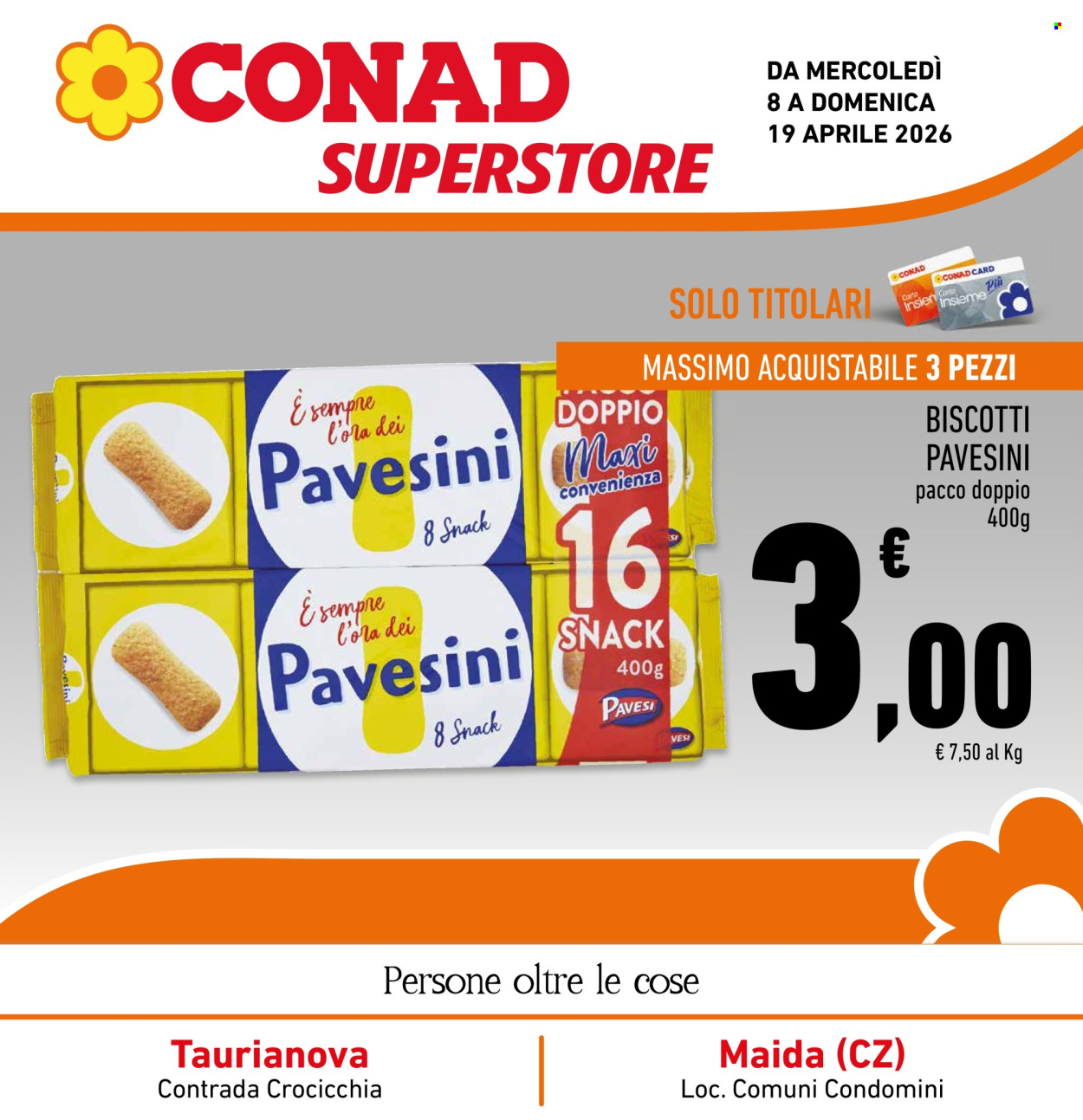 Volantino Conad Superstore - 8/4/2026 - 19/4/2026. Pagina 1