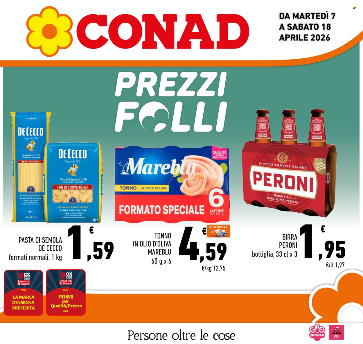 Volantino Conad - 7/4/2026 - 18/4/2026. Pagina 1