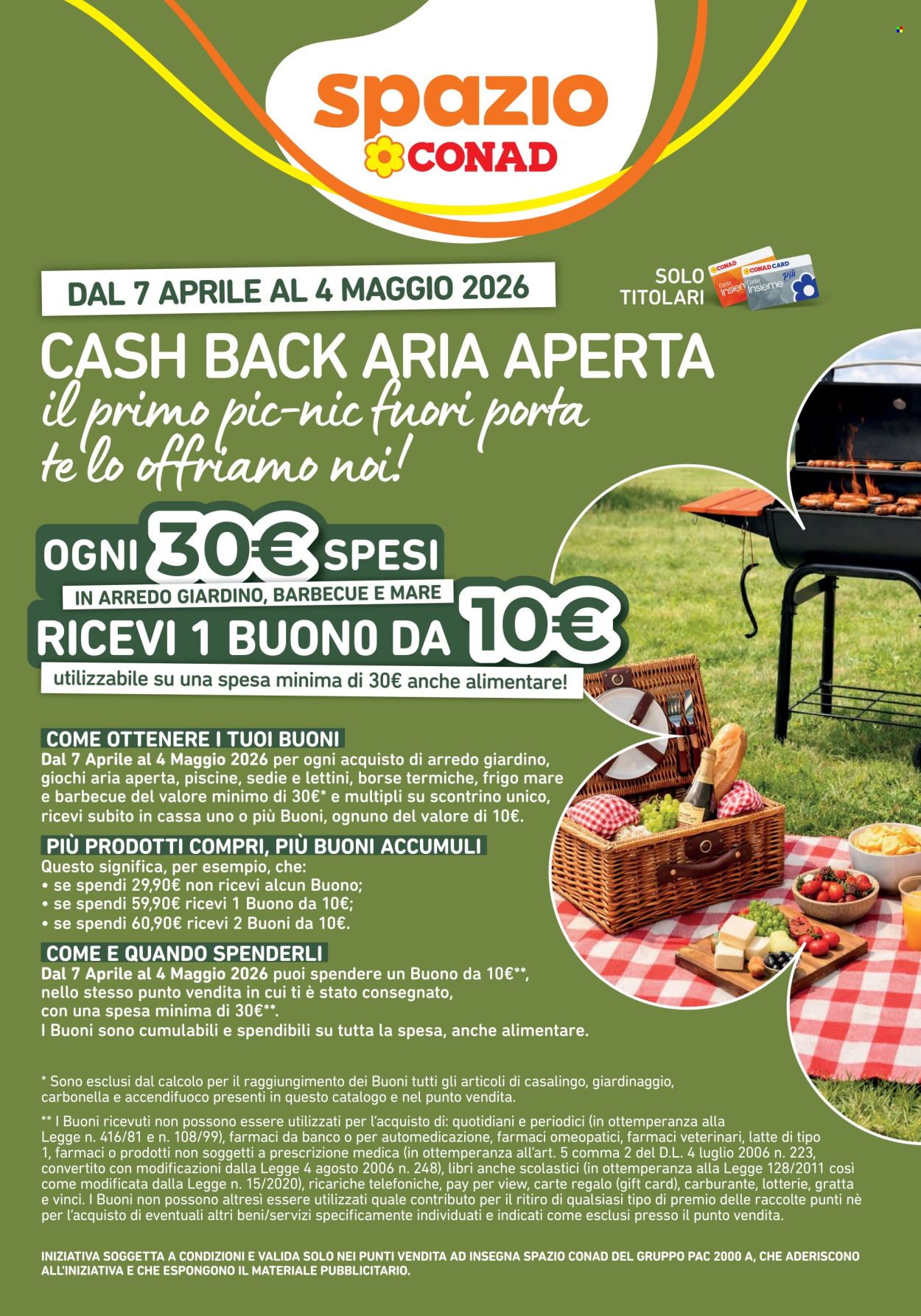 Volantino Spazio Conad - 7/4/2026 - 4/5/2026. Pagina 1