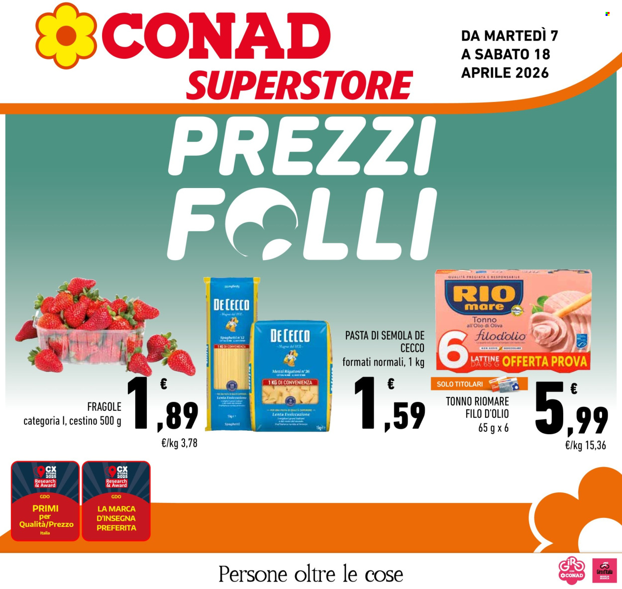 Volantino Conad Superstore - 7/4/2026 - 18/4/2026. Pagina 1