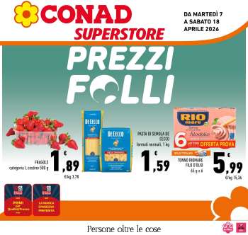 Volantino Conad Superstore - 7/4/2026 - 18/4/2026.