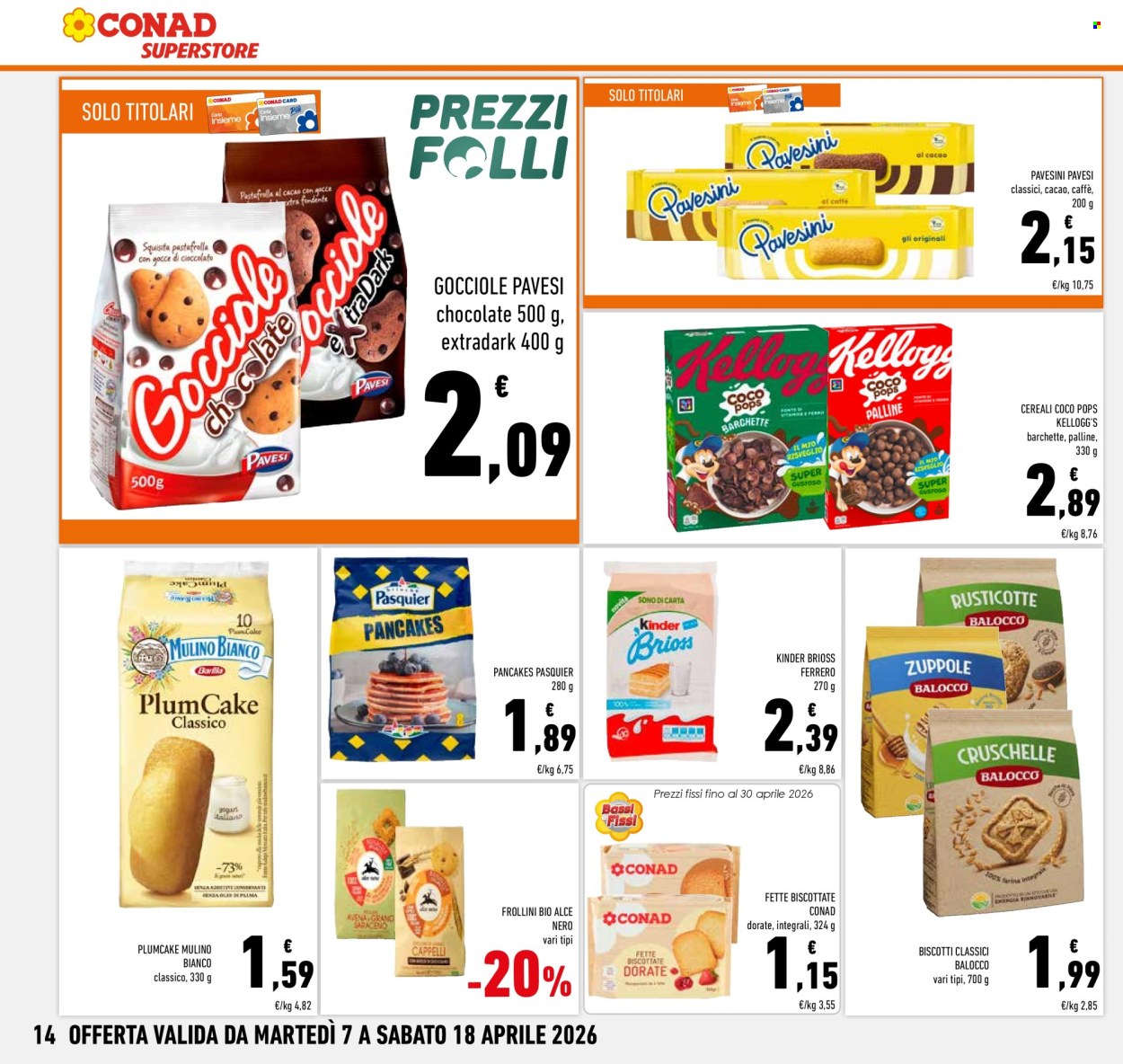 Volantino Conad Superstore - 7/4/2026 - 18/4/2026. Pagina 14