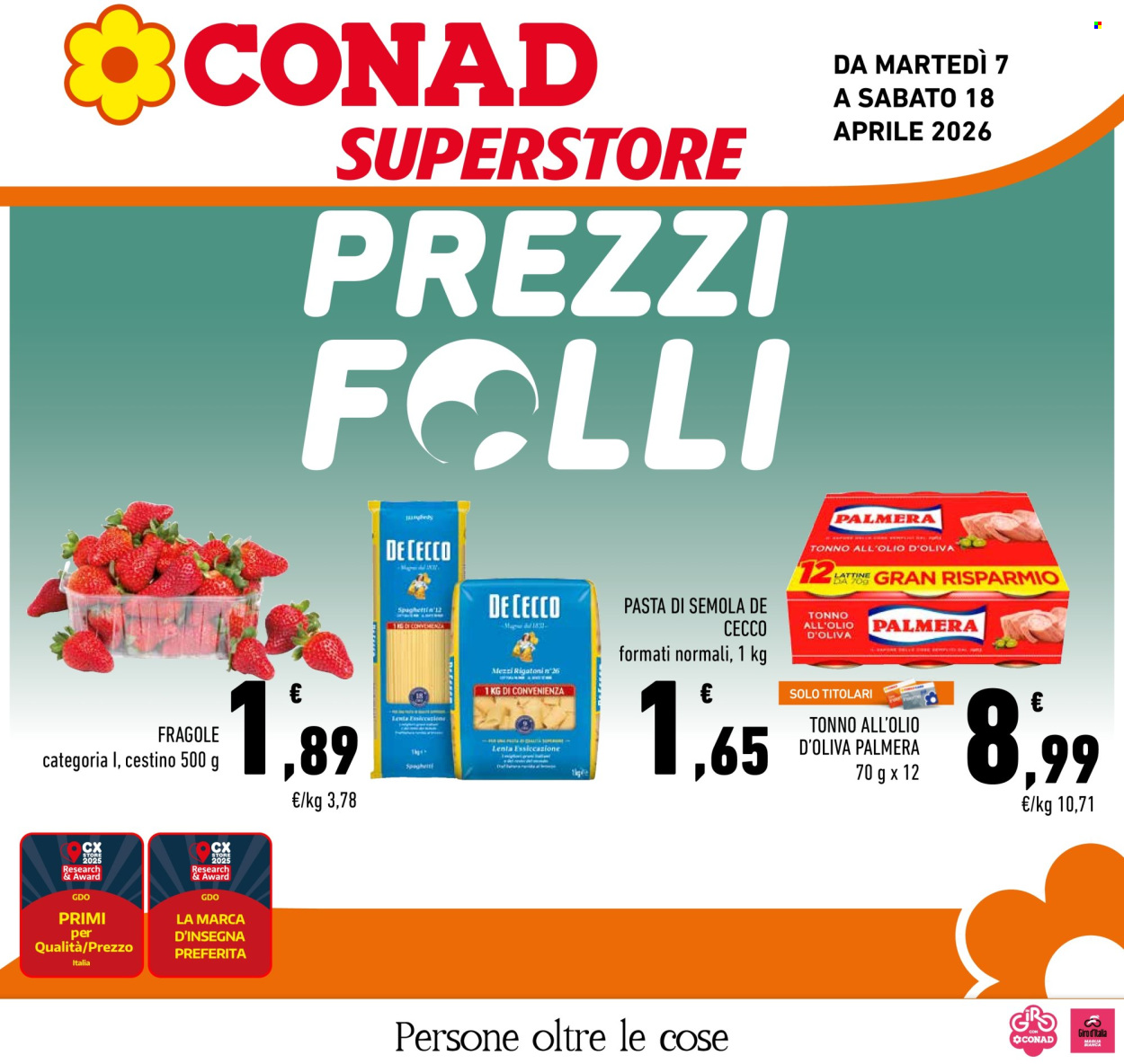 Volantino Conad Superstore - 7/4/2026 - 18/4/2026. Pagina 1