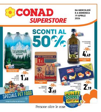 Volantino Conad Superstore - 8/4/2026 - 19/4/2026.