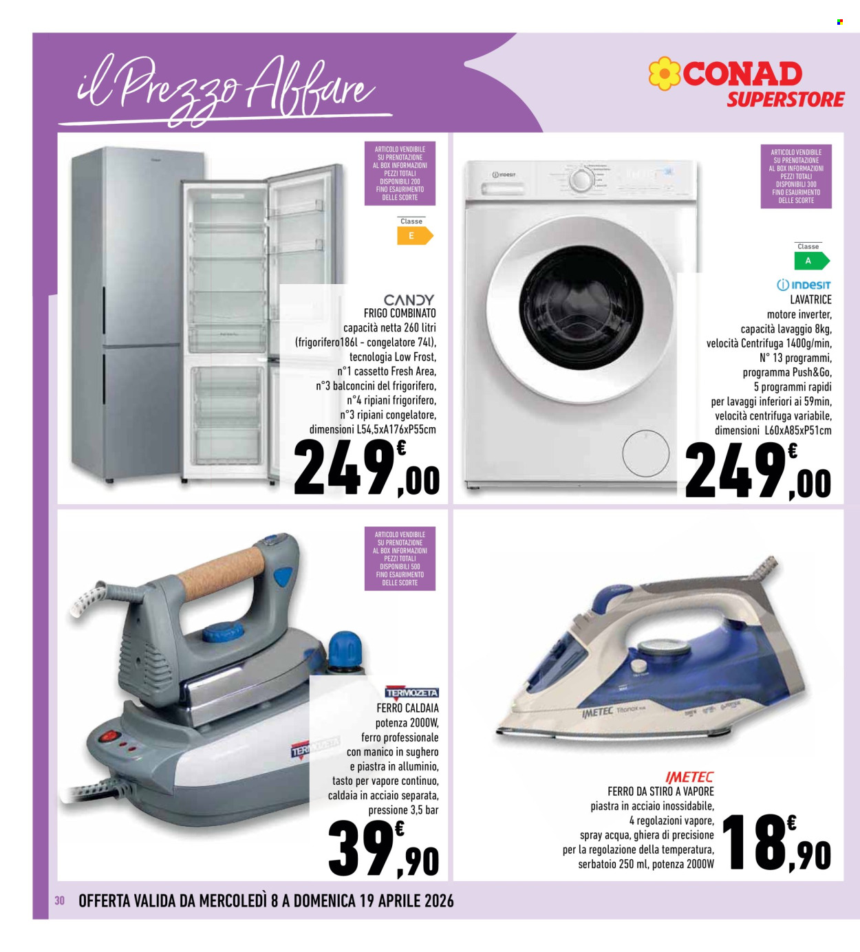 Volantino Conad Superstore - 8/4/2026 - 19/4/2026. Pagina 30