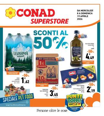Volantino Conad Superstore - 8/4/2026 - 19/4/2026.