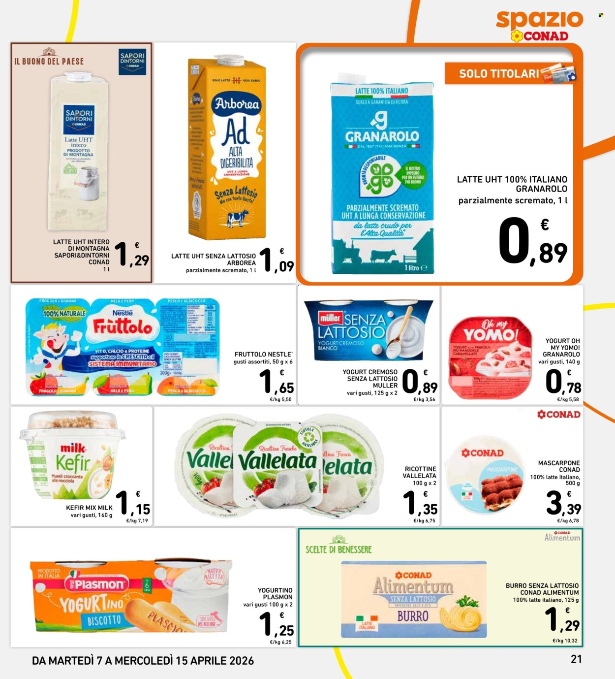 Volantino Spazio Conad - 7/4/2026 - 15/4/2026. Pagina 21
