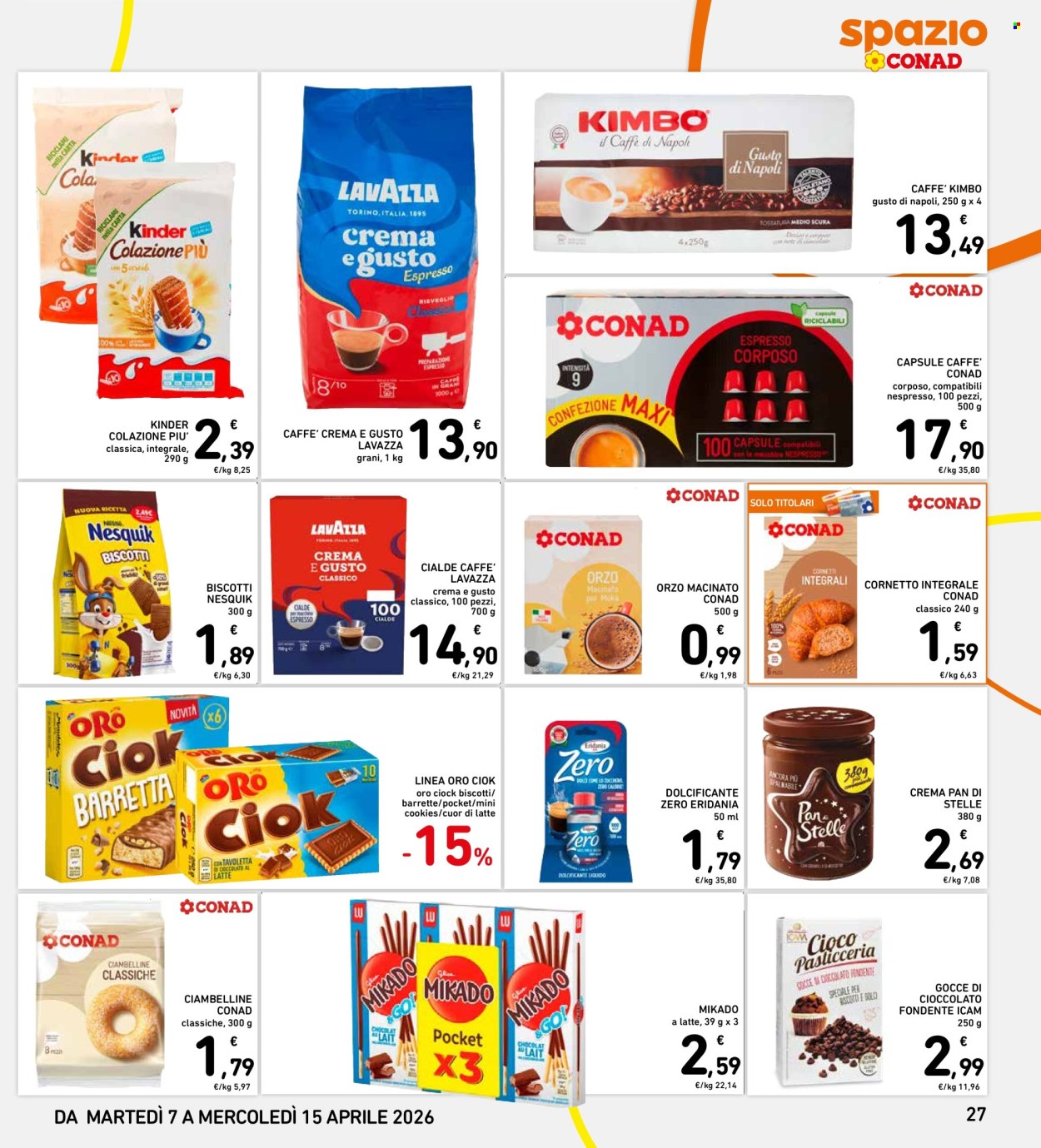 Volantino Spazio Conad - 7/4/2026 - 15/4/2026. Pagina 27