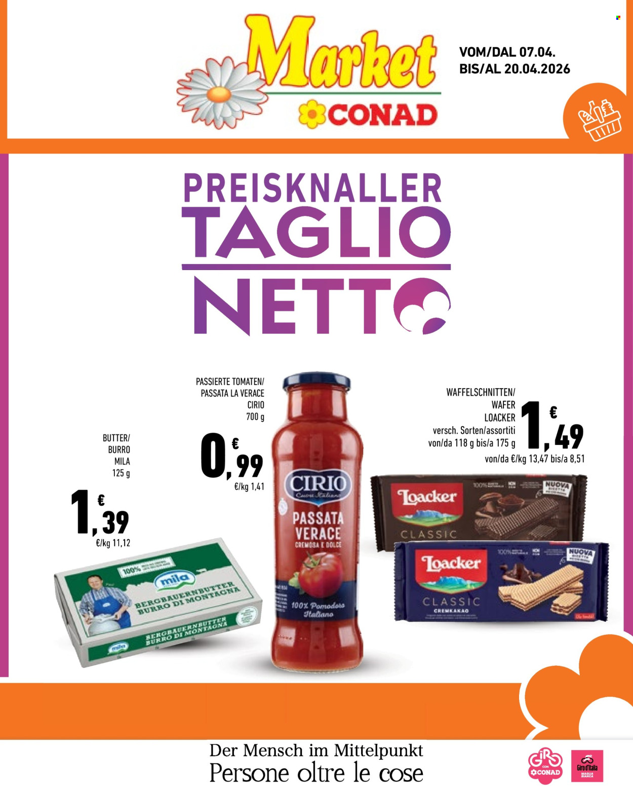 Volantino Market Conad - 7/4/2026 - 20/4/2026. Pagina 1