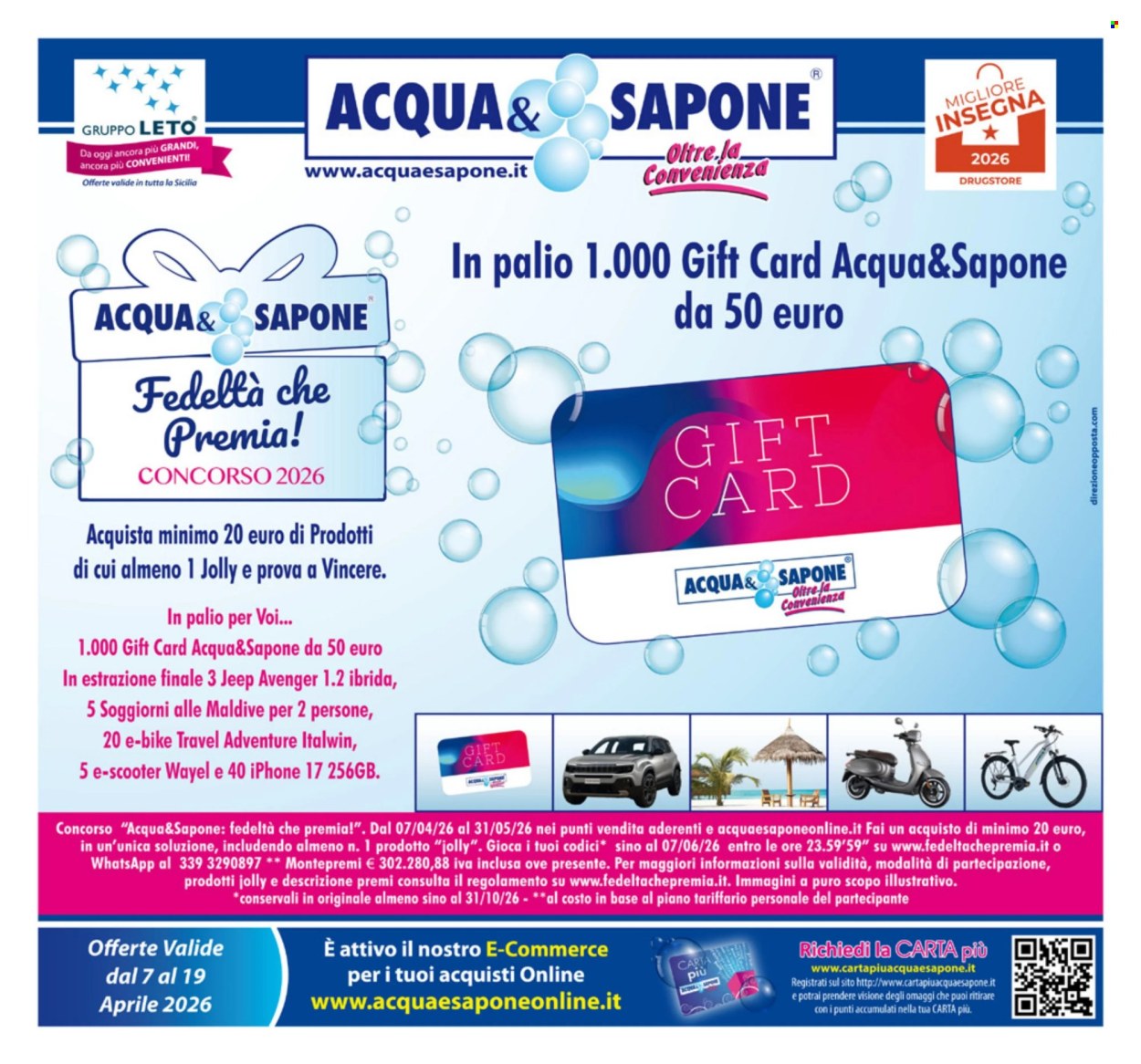 Volantino Acqua & Sapone - 7/4/2026 - 19/4/2026. Pagina 1