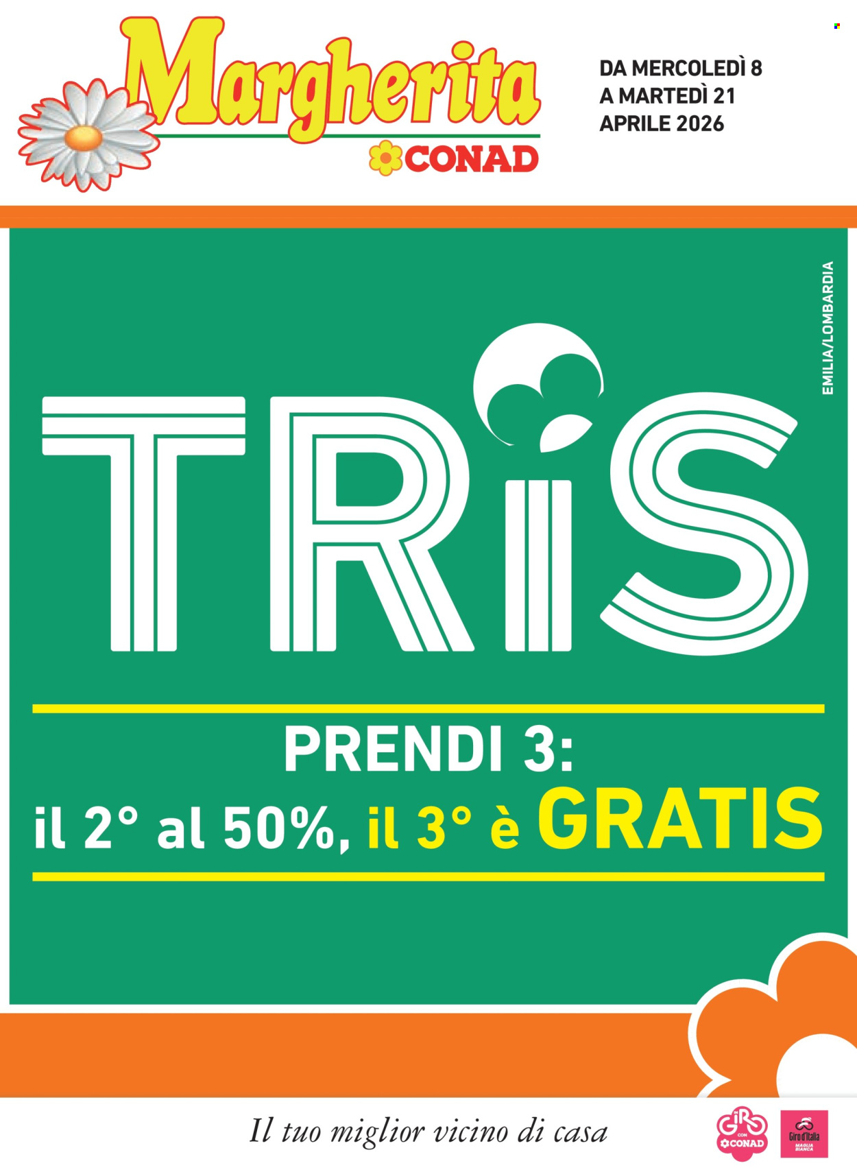 Volantino Margherita Conad - 8/4/2026 - 21/4/2026. Pagina 1