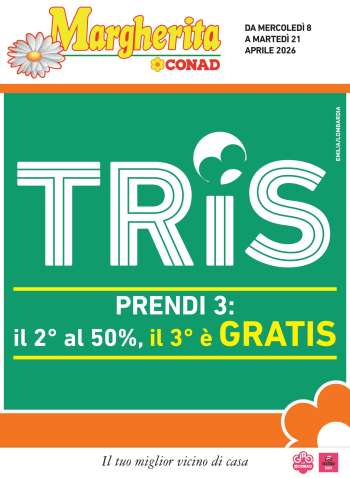 Volantino Margherita Conad - 8/4/2026 - 21/4/2026.