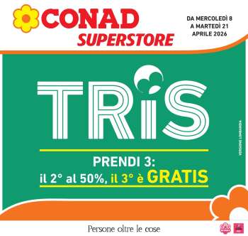 Volantino Conad Superstore - 8/4/2026 - 21/4/2026.