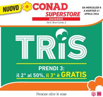 Volantino Conad Superstore - 8/4/2026 - 21/4/2026.