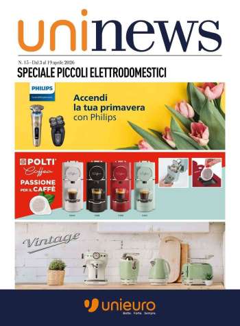 Volantino Unieuro - 3/4/2026 - 19/4/2026.