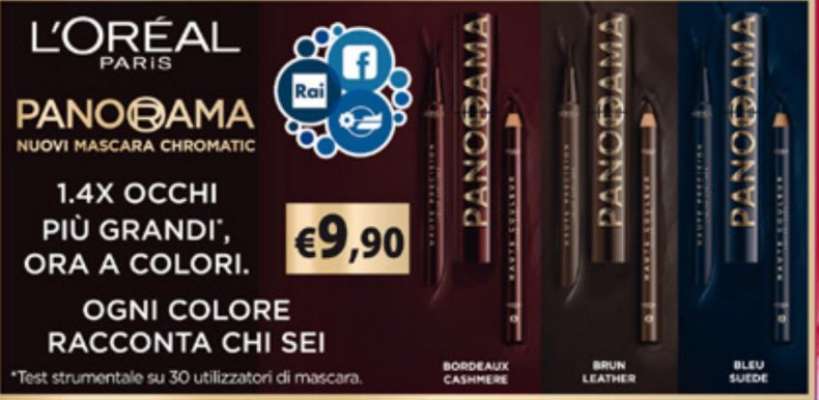 L'Oréal Paris PANORAMA Nuovi Mascara Chromatic