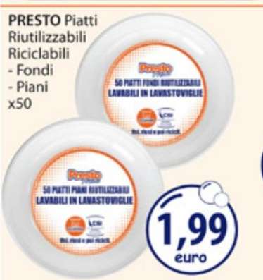 PRESTO Piatti Riutilizzabili Riciclabili