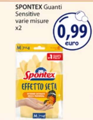 SPONTEX Guanti Sensitive varie misure x2