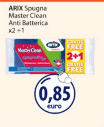 ARIX Spugna Master Clean Anti Batterica x2 +1