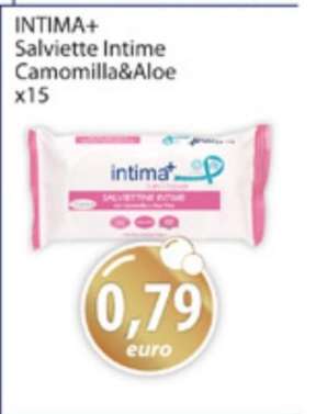 INTIMA+ Salviette Intime Camomilla&Aloe x15