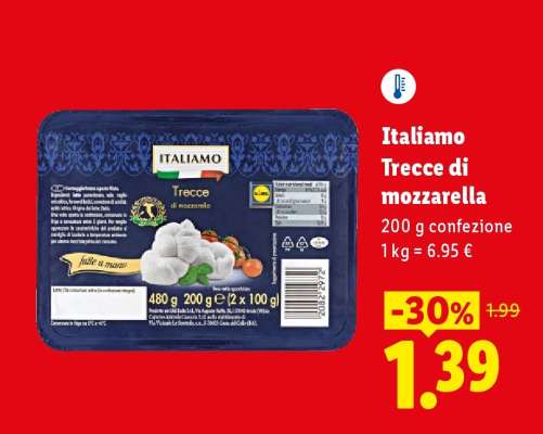 Italiamo Trecce di mozzarella