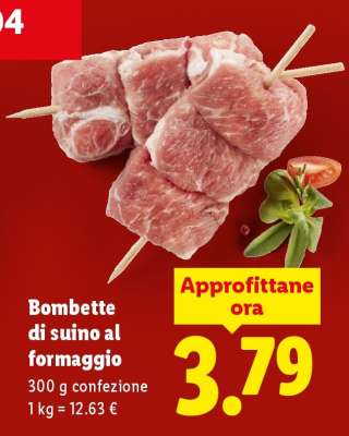 Bombette di suino al formaggio