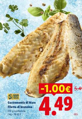 Gastronomia di Mare Filetto di branzino