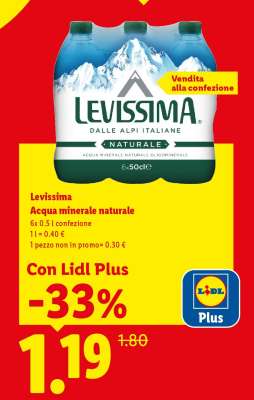 Levissima Acqua minerale naturale