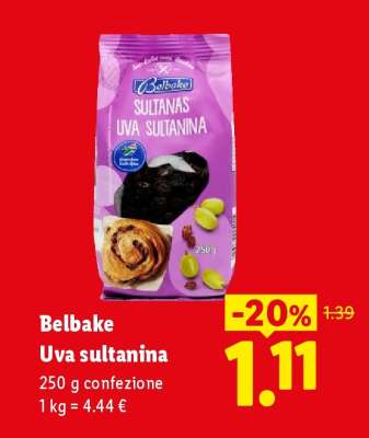 Belbake Uva sultanina