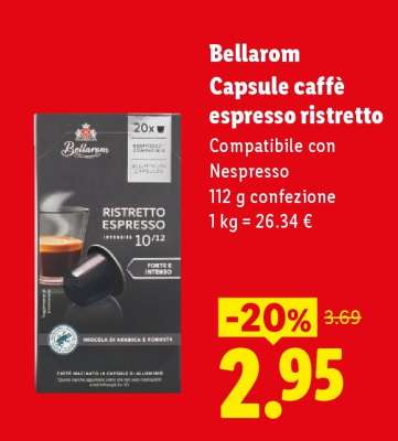Bellarom Capsule caffè espresso ristretto