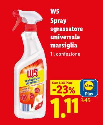 W5 Spray sgrassatore universale marsiglia