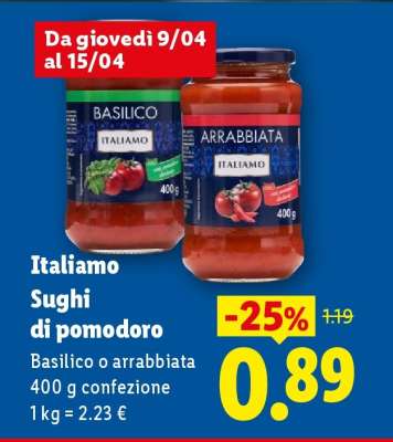 Italiamo Sughi di pomodoro