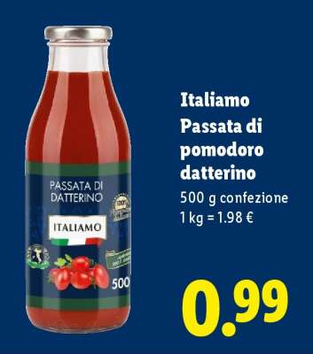 Italiano Passata di pomodoro datterino