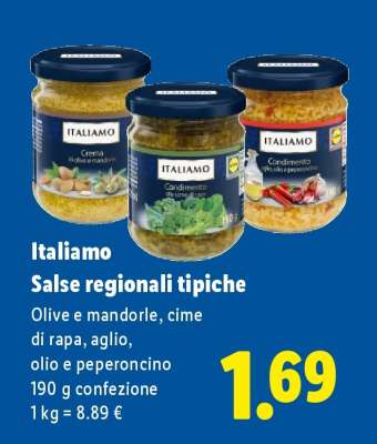 Italiamo Salse regionali tipiche
