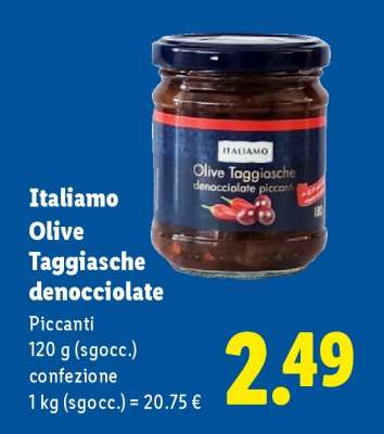 Italiamo Olive Taggiasche denocciolate