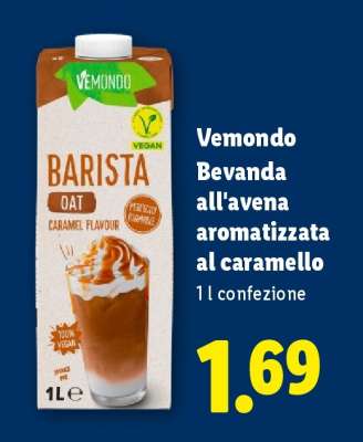 Vemondo Bevanda all'avena aromatizzata al caramello