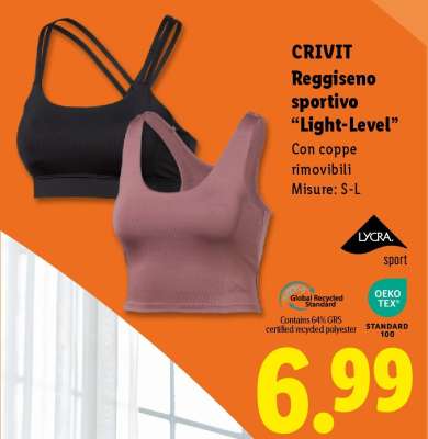 Crivit Reggiseno sportivo "Light-Level"