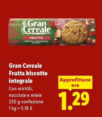 Gran Cereale Frutta biscotto integrale
