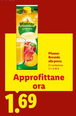 Pfanner Bevanda alla pesca